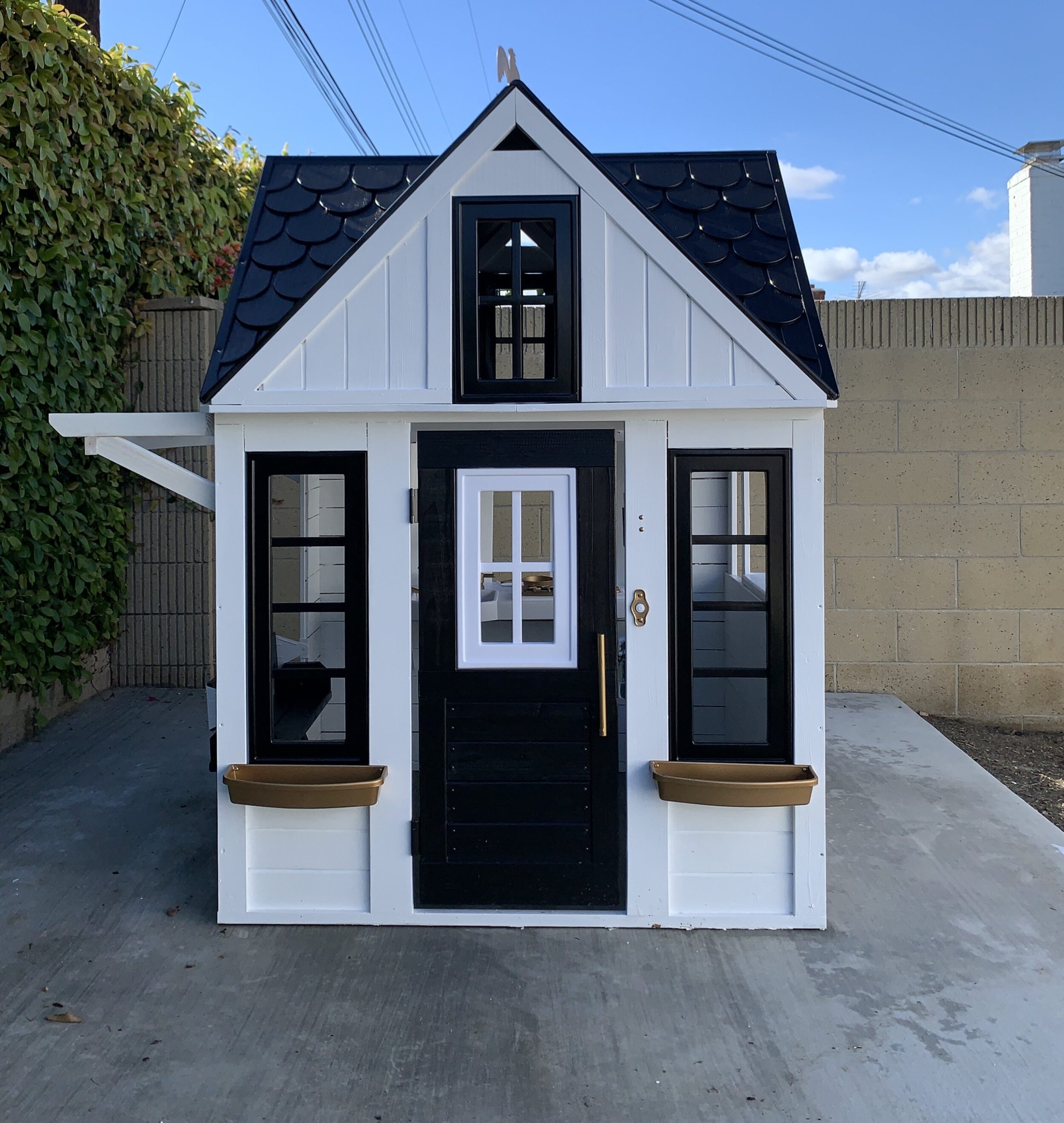Great Outdoor Playhouses in White